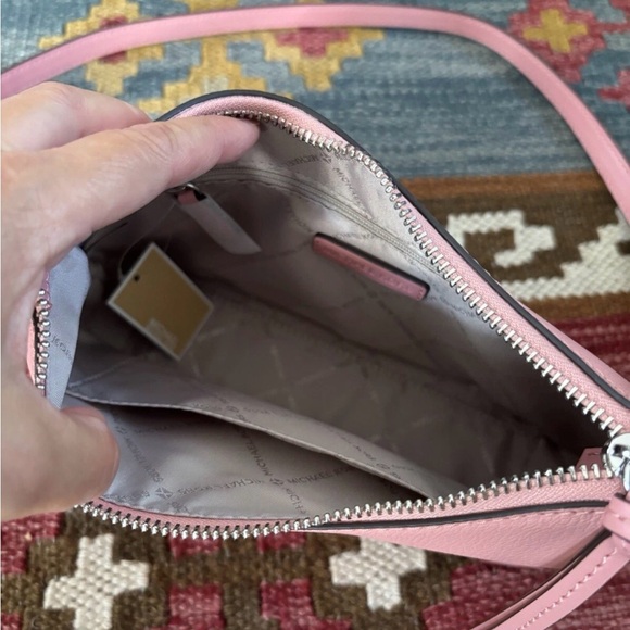 Michael Kors Laney Crossbody Bag Primrose Pink Silver tone - Picture 3 of 6